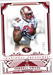 Terrell Owens 2025 Panini National Treasures #'d 17/81