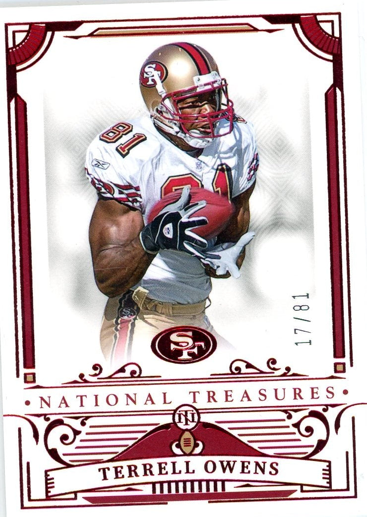 Terrell Owens 2025 Panini National Treasures #'d 17/81