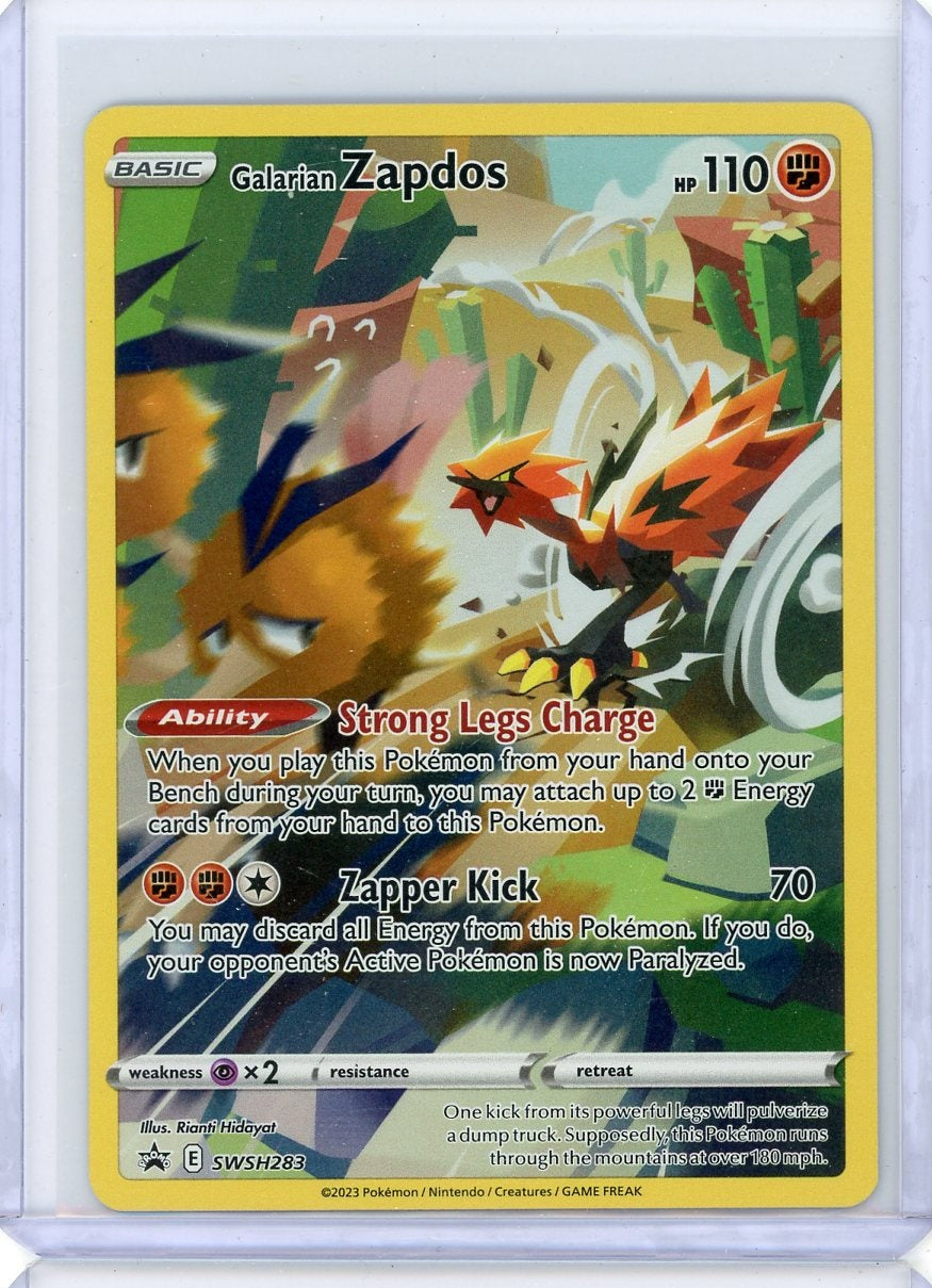 Galarian Zapdos 2023 Pokémon Black Star Promo SWSH283