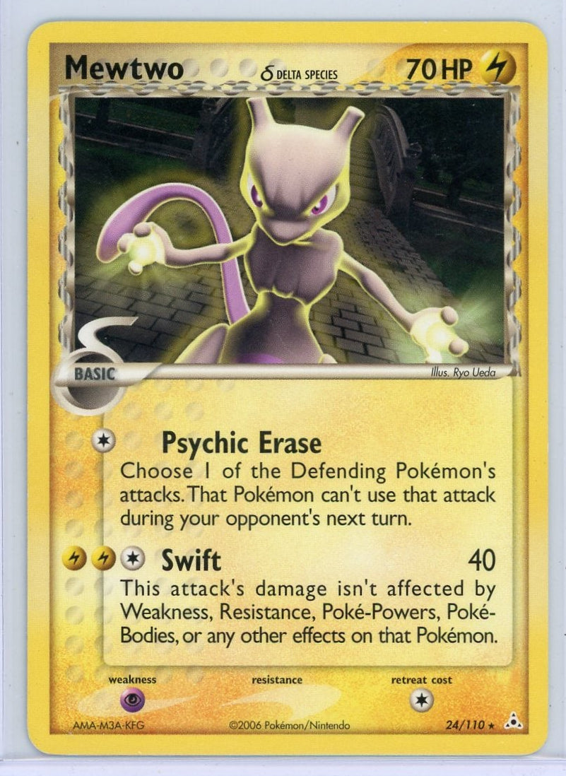 Mewtwo 2006 Pokémon Delta Species rare non holo 24/110