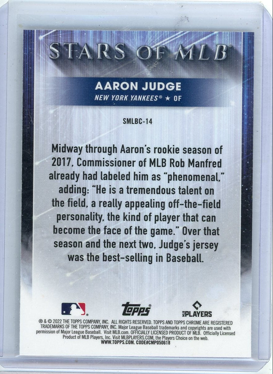 Aaron Judge 2022 Topps Chrome Stars of MLB