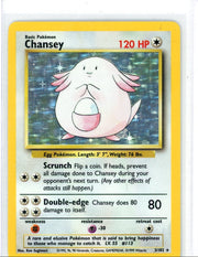 Chansey 1999 Pokemon Base Set holo #3/102