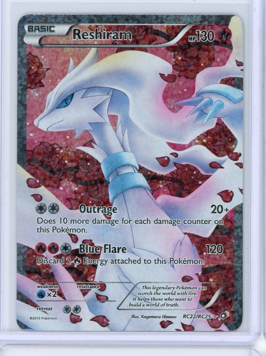 Reshiram 2013 Pokemon Radiant Collection #RC22/RC25 DMG