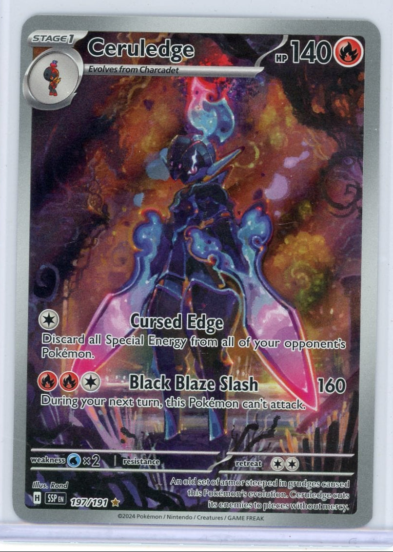 Ceruledge Pokémon Surging Sparks Illustration Rare #197/191