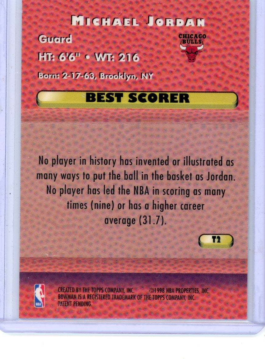 Michael Jordan 1998 Bowman's Best Best Scorer Techniques