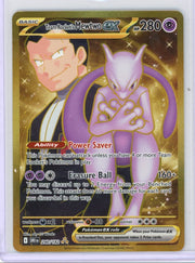 Team Rocket's Mewtwo Pokémon Destined Rivals Hyper Rare #240/182