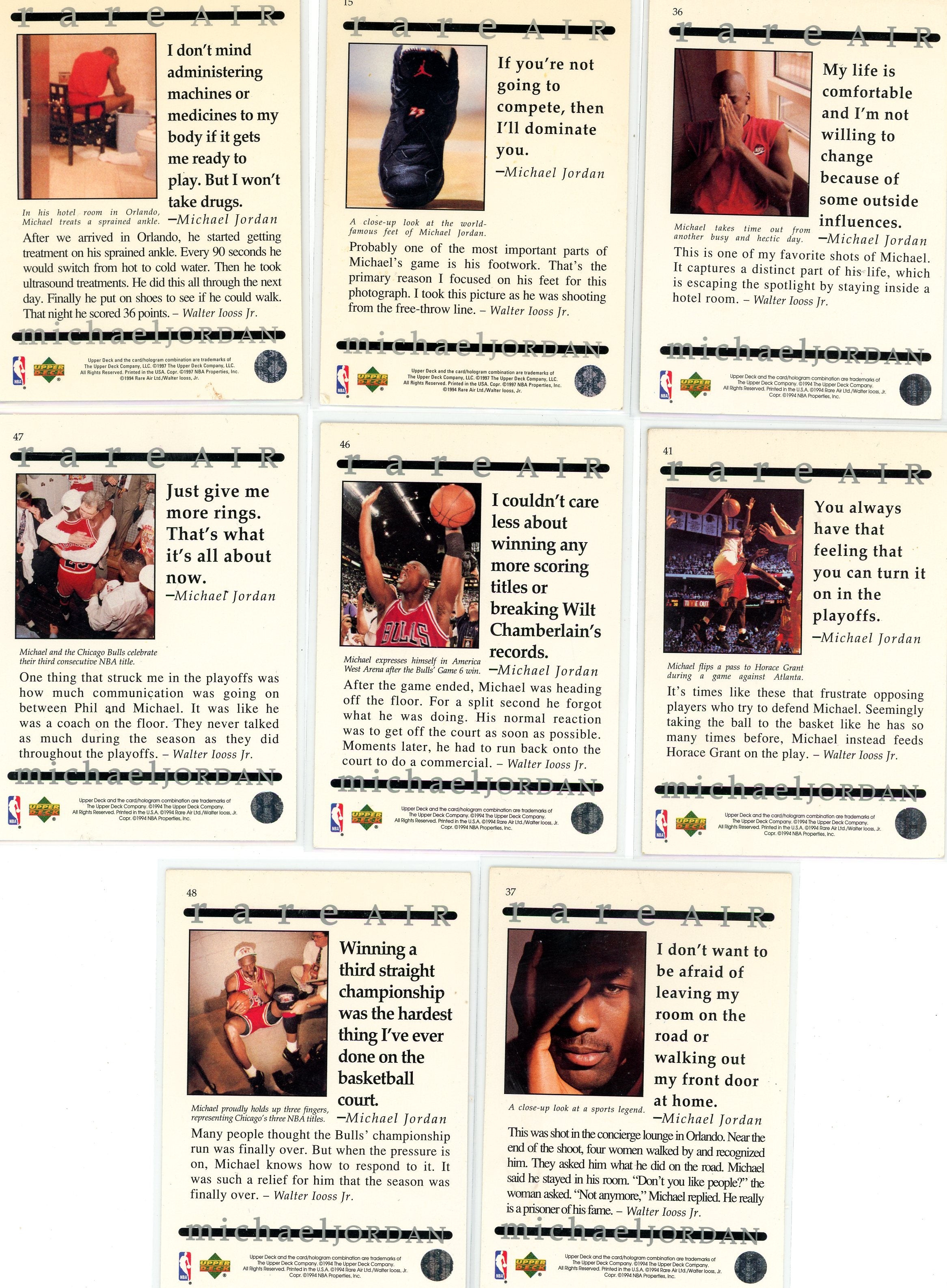 Michael Jordan Upper Deck 1994 Rare Air Bundle