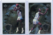 Michael Jordan 1998 Upper Deck Phi Beta Jordan UNC Bundle #J10 & #J21