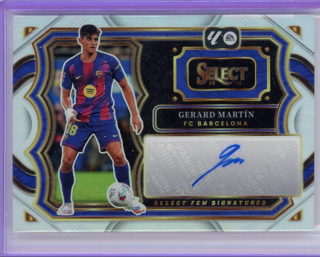 Gerard Martin 2025-26 Panini Select Select Few Signatures silver prizm