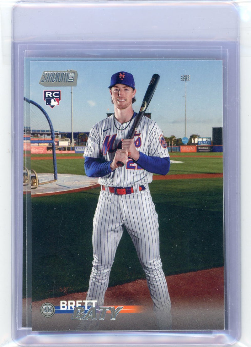 Brett Baty 2023 Topps Stadium Club rookie card