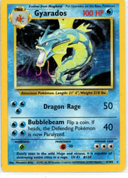 Gyarados 1999 Pokemon Base Set holo #6/102