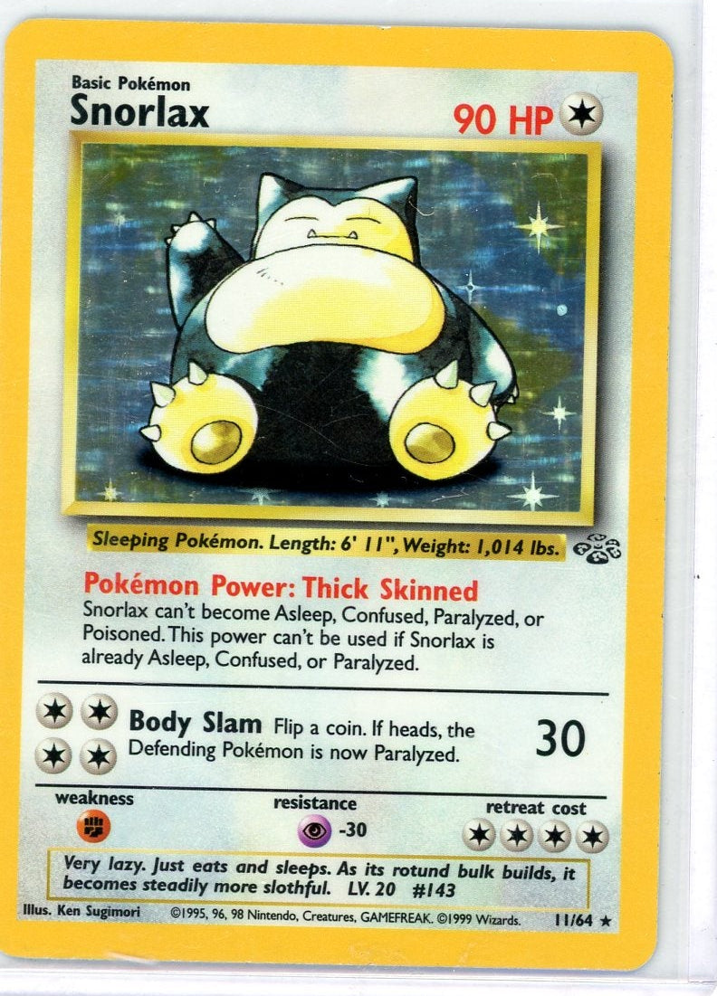 Snorlax 1999 Pokemon Jungle holo #11/64