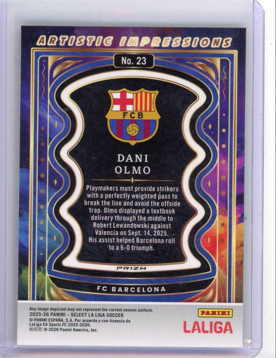 Dani Olmo 2025-26 Panini Select Artistic Impressions SP