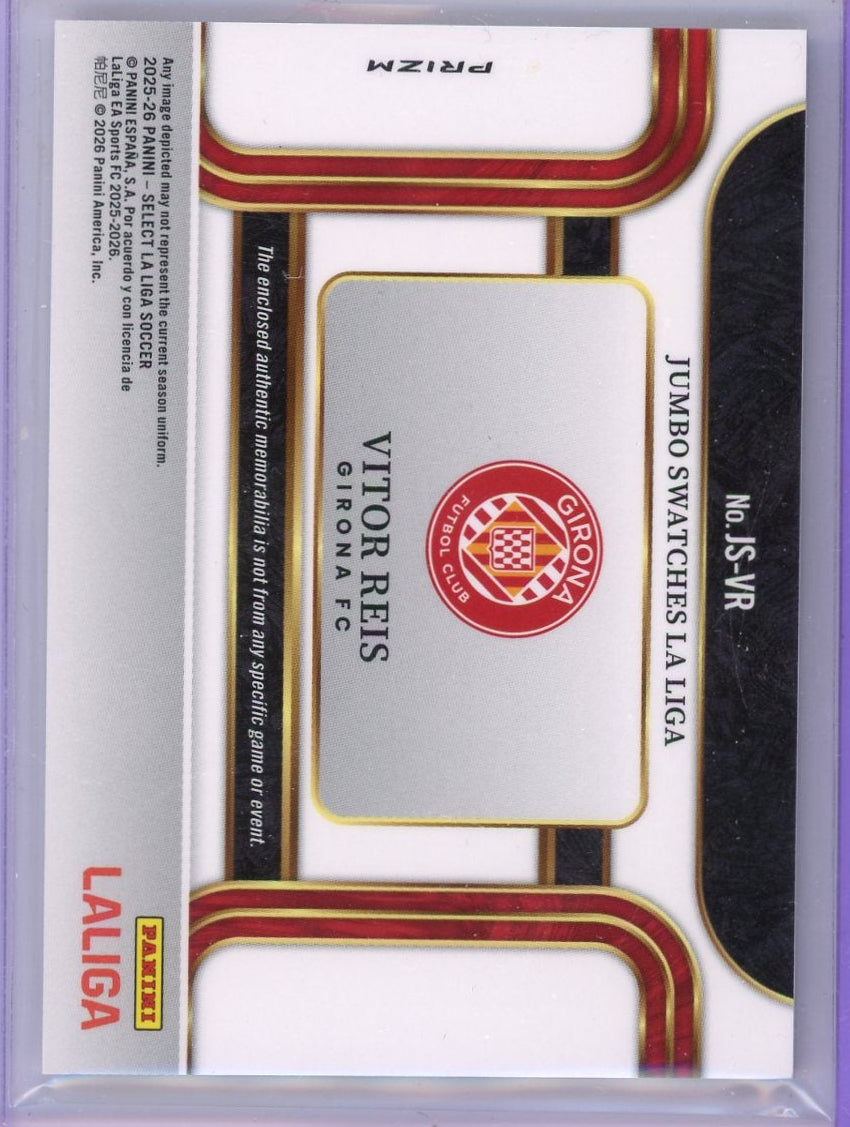 Vitor Reis 2025-26 Panini Select Jumbo Swatches silver relic