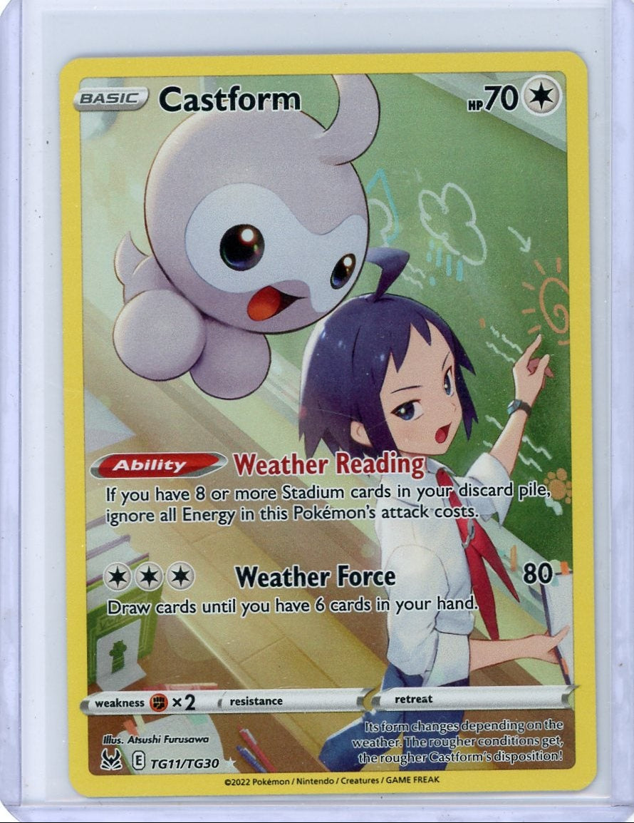 Castform 2022 Pokémon rare holo TG11/TG30