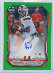 Darian Mensah 2026 Bowman Football Green Autograph #'d 81/99