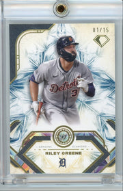 Riley Greene 2025 Topps Diamond Icons Genuine Diamond #'d 01/15