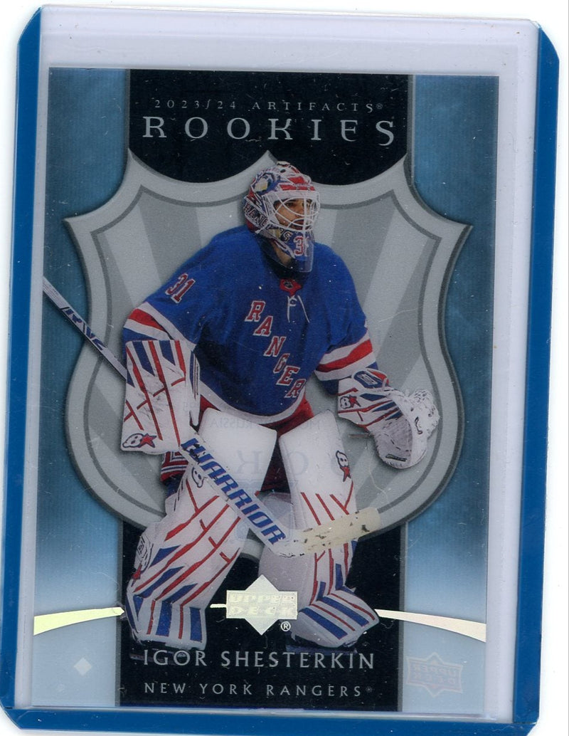 Igor Shesterkin 2023-24 Upper Deck Artifacts 2005-06 Clear Cut Retro Rookies