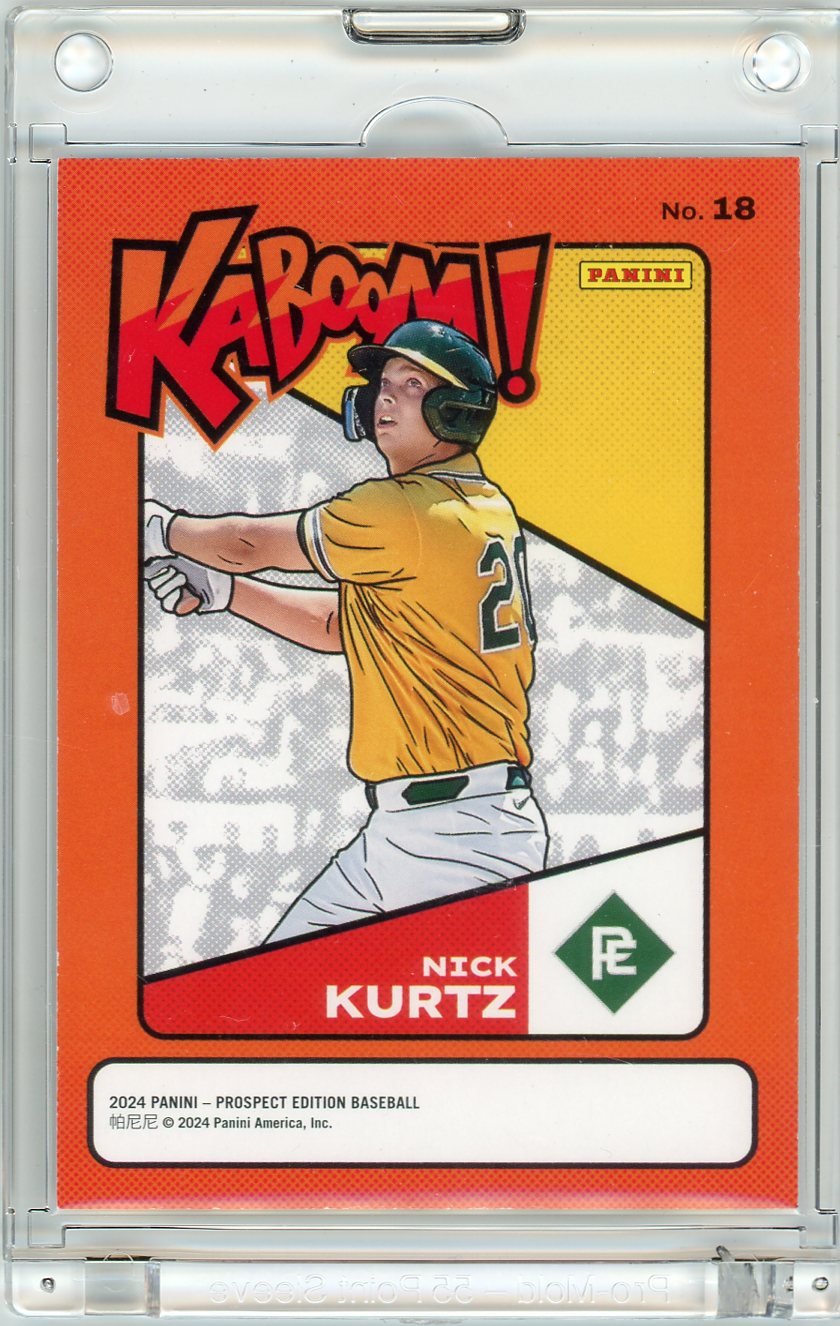 Nick Kurtz 2024 Panini Prospect Edition Kaboom SSP