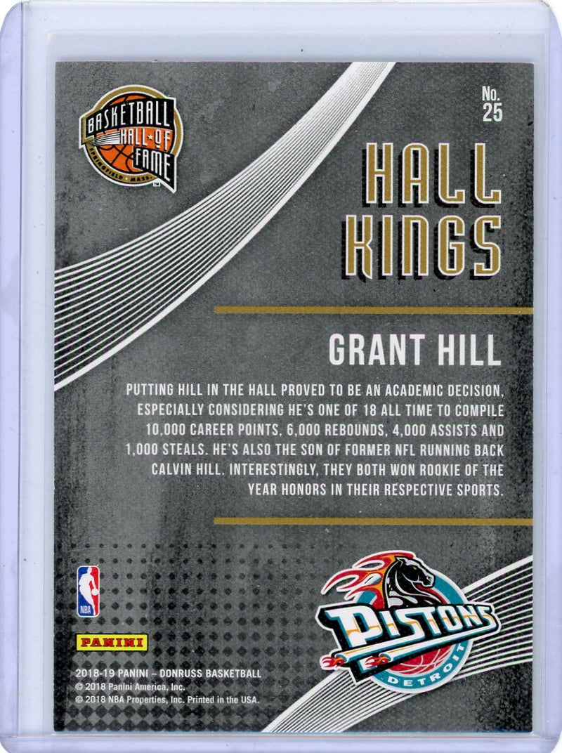 Grant Hill 2018-19 Panini Donruss Hall Kings press proof 