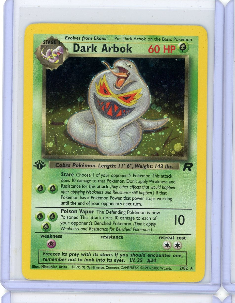 Dark Arbok Pokemon Team Rocket 1st Edition holo #2/82