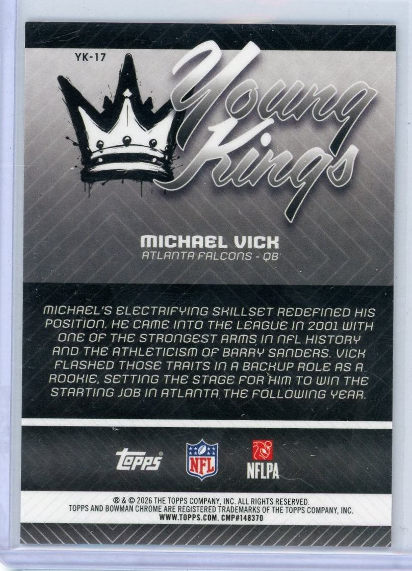 Michael Vick 2026 Bowman Football Young Kings #'d 24/25