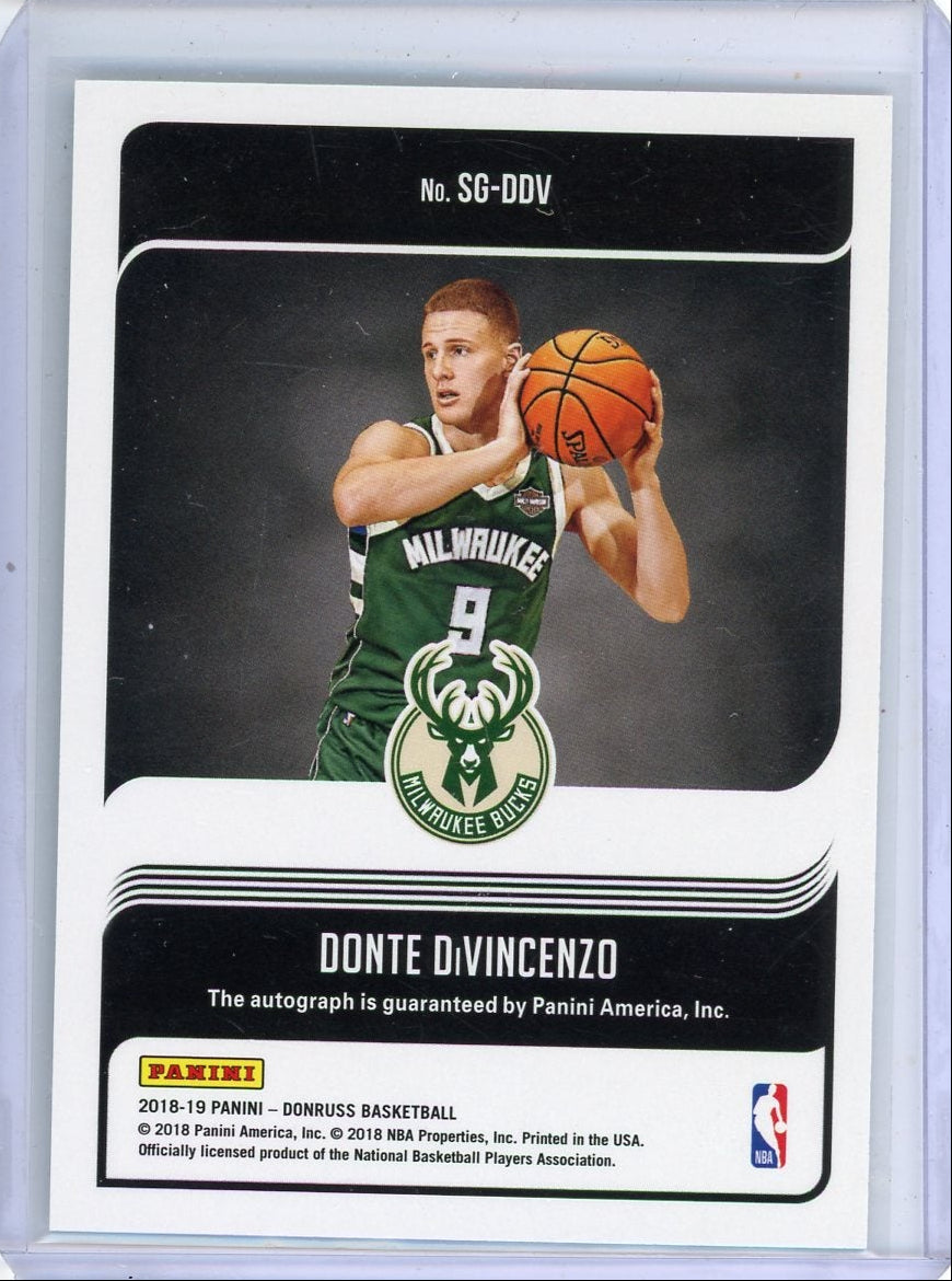 Donte DiVincenzo 2018-19 Panini Donruss Signature Series