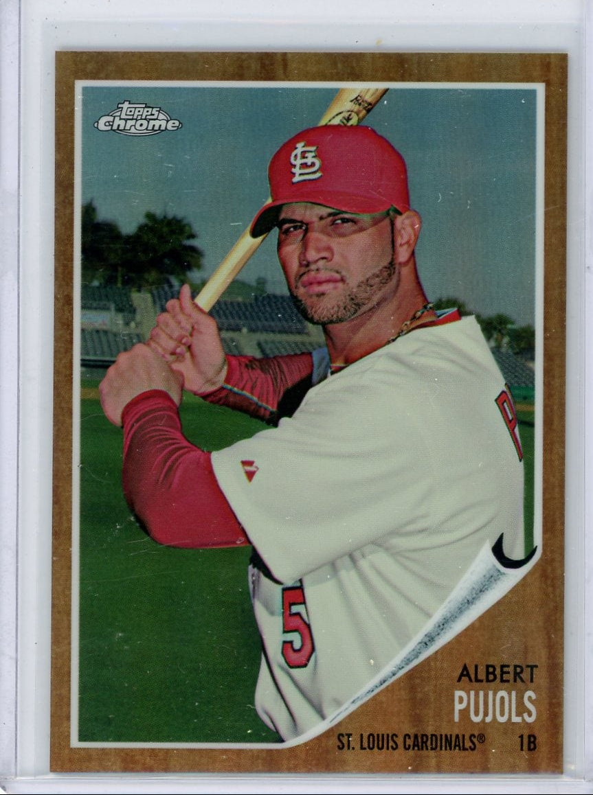Albert Pujols 2011 Topps Heritage Chrome Refractor #'d 109/562