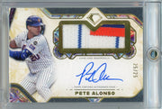Pete Alonso 2025 Topps Diamond Icons Jumbo Patch Auto #'d 25/25