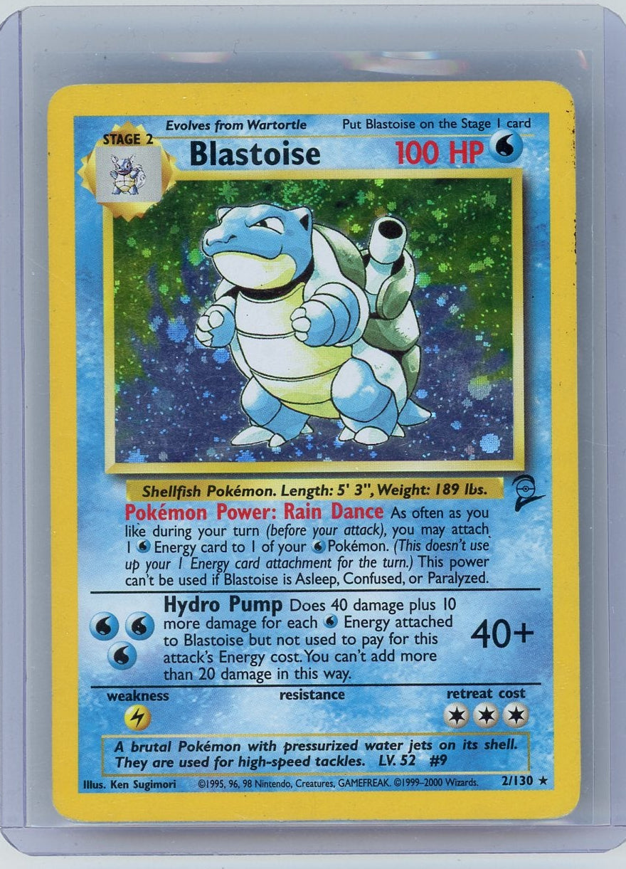 Blastoise 1999 Pokémon Base Set 2 Holo #2/102