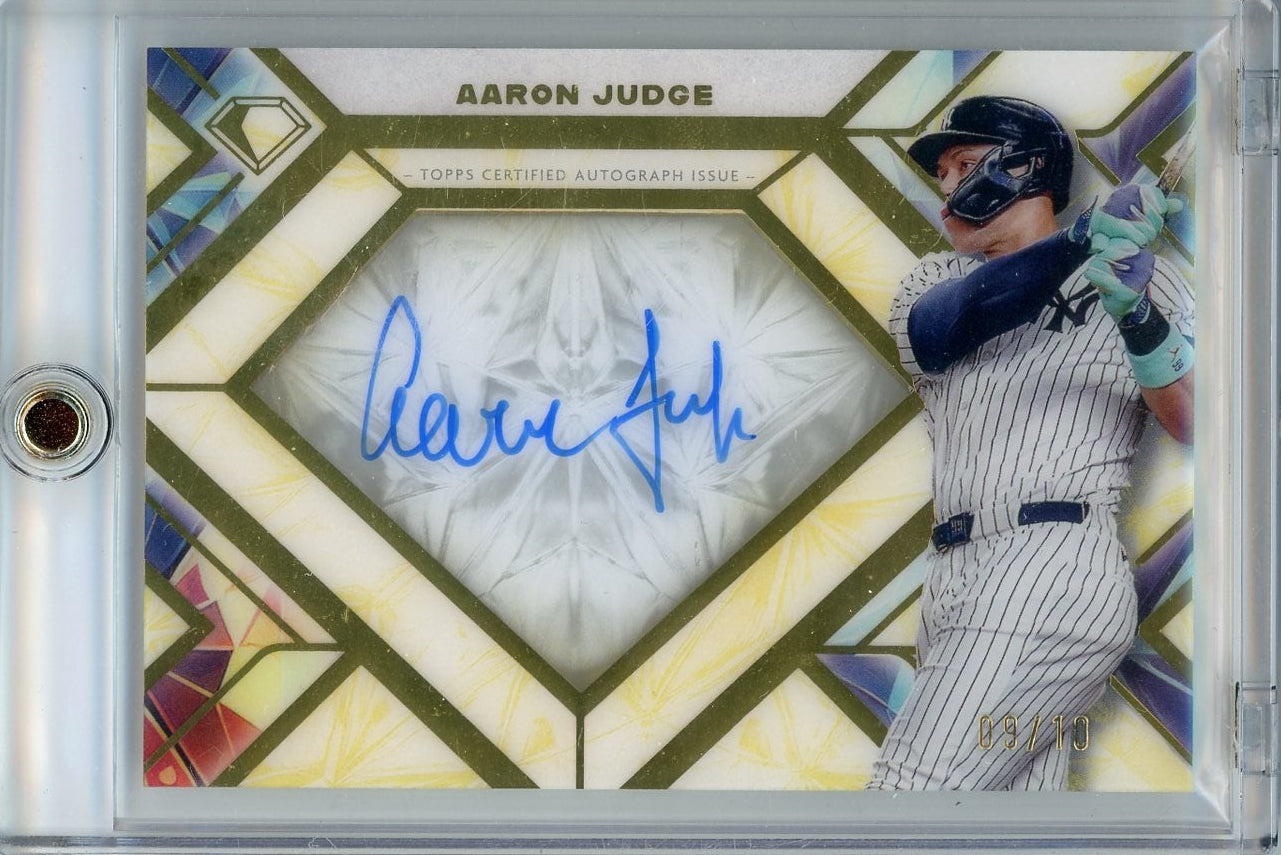 Aaron Judge 2025 Topps Diamond Icons Icons Of The Diamond Autograph #'d 09/10