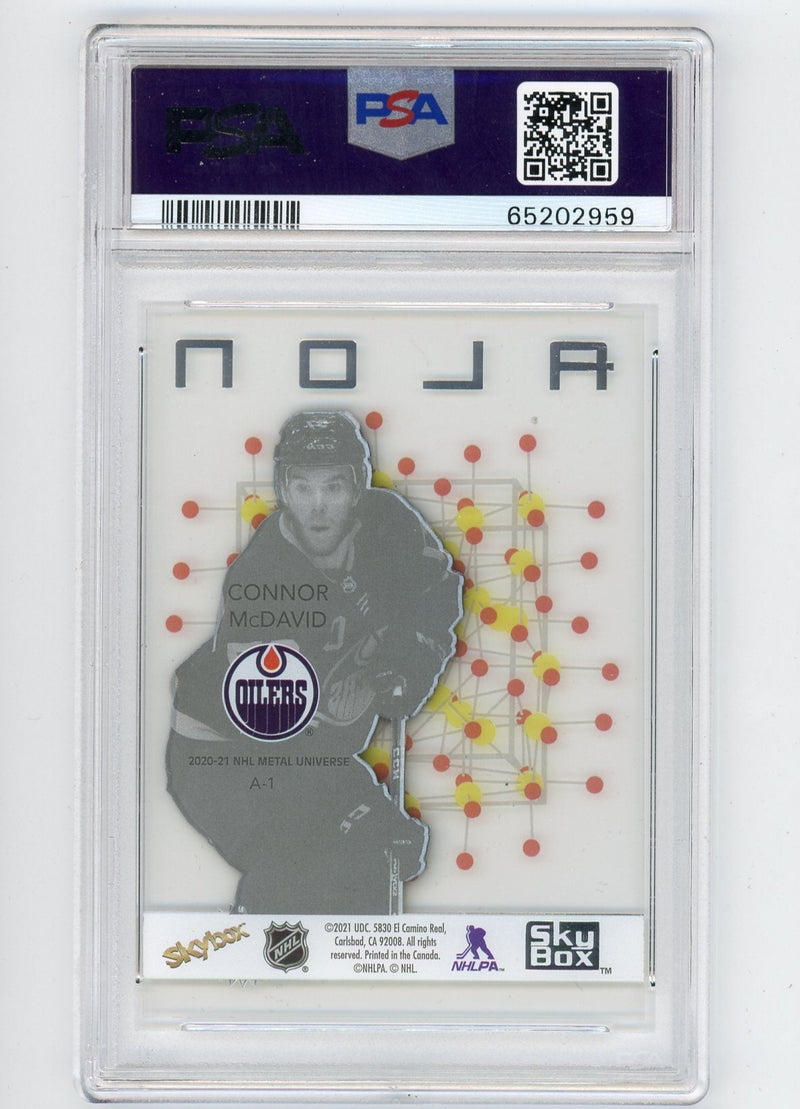 Connor McDavid 2020-21 SkyBox Metal Universe ALON PSA 9
