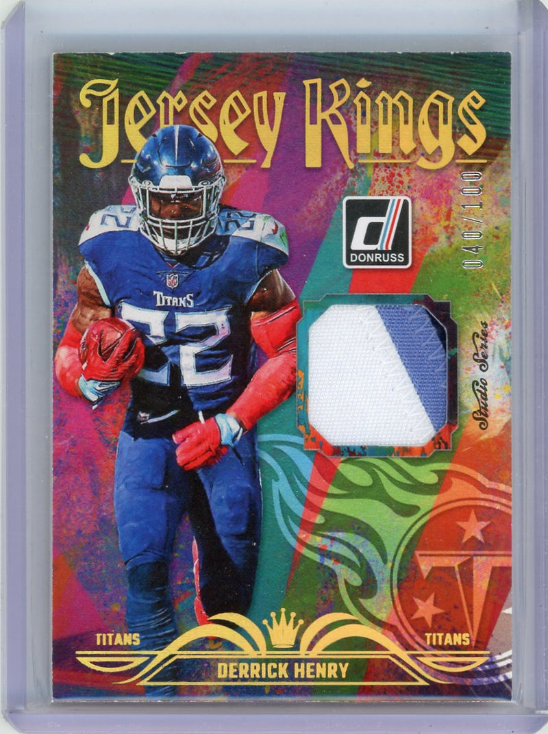 Derrick Henry 2023 Panini Donruss Jersey Kings patch Studio Series 