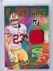 Christian McCaffrey 2023 Panini Donruss Jersey Kings patch #'d 285/399