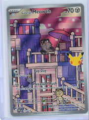 Galarian Meowth Pokémon 30th Anniversary Illustration Rare #141/128