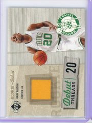 Gary Payton 2005-06 Upper Deck Debut Threads game-used relic