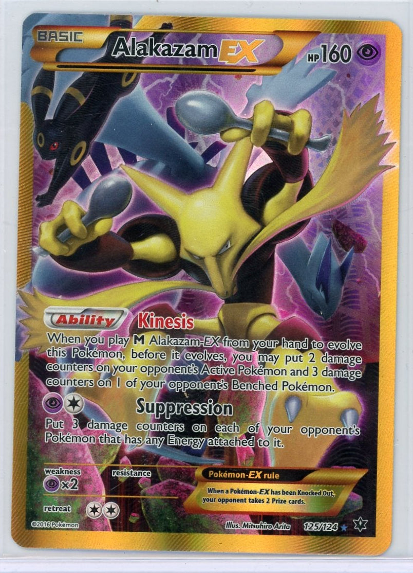 Alakazam EX Pokémon Fates Collide Secret Rare #125/124