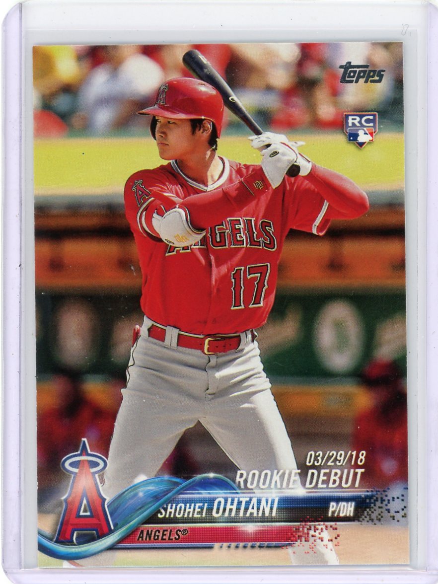 Shohei Ohtani 2018 Topps Update Rookie Debut 3/29/18 RC