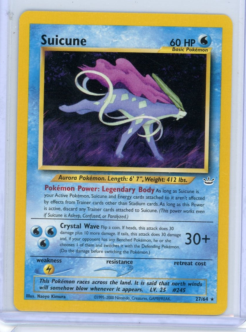 Suicune Pokémon Neo Revelation Non Holo #27/64