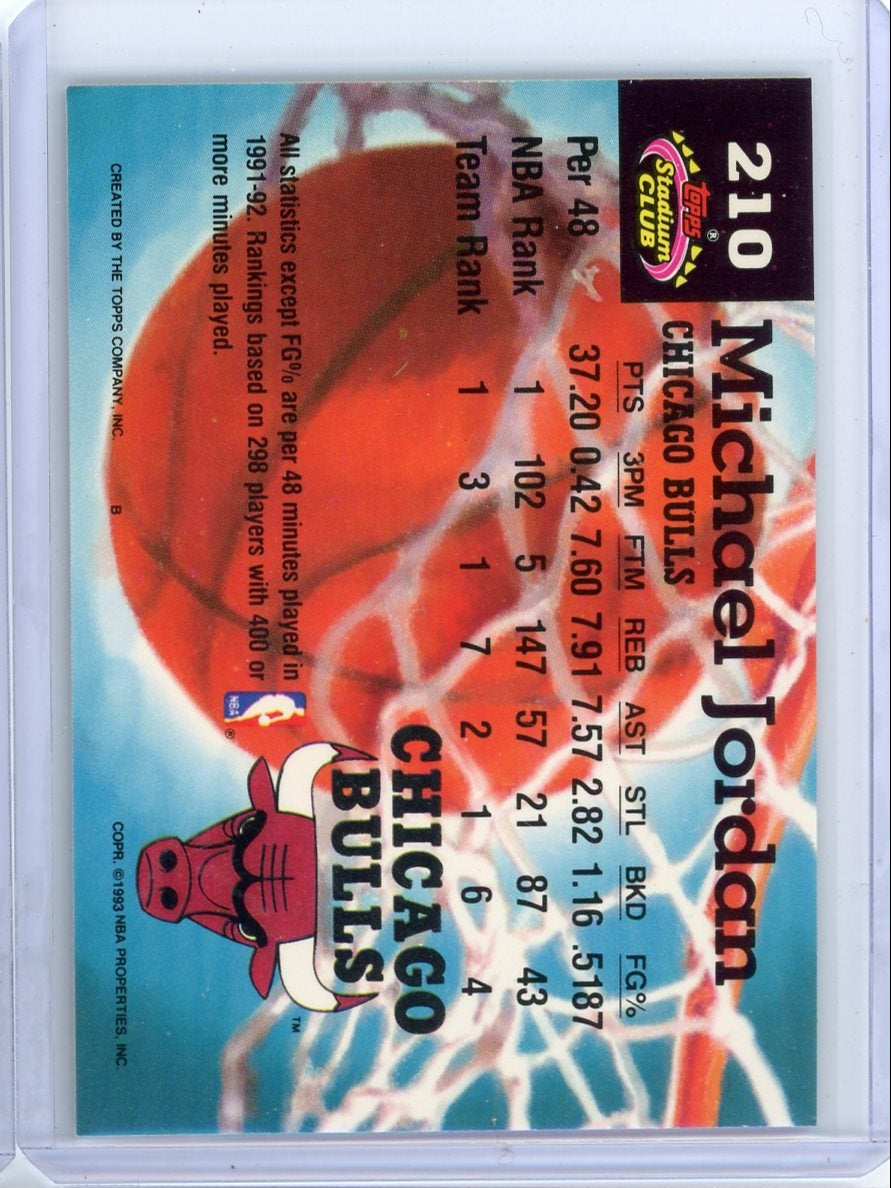 Michael Jordan 1993 Topps Stadium Club Members Choice