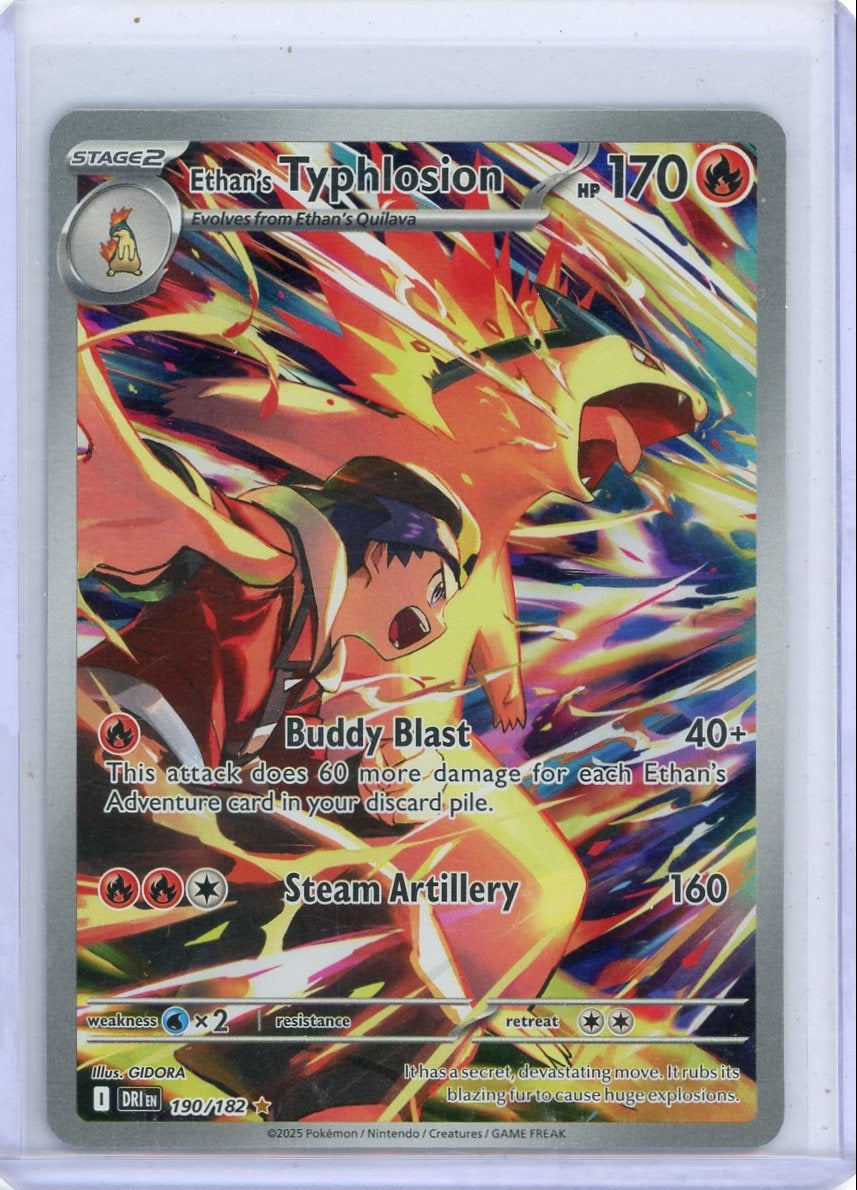 Ethan's Typhlosion Pokémon Destined Rivals Illustration Rare #190/182