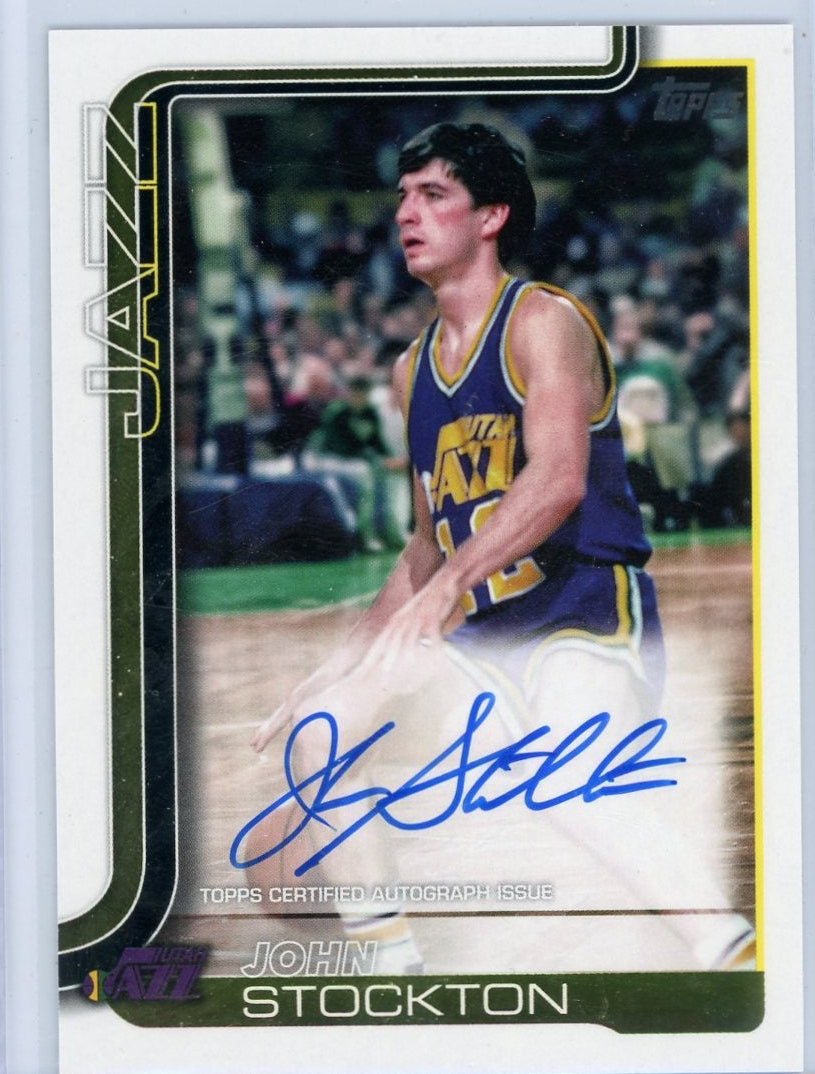 John Stockton 2025-26 Topps Flagship Real One Autograph