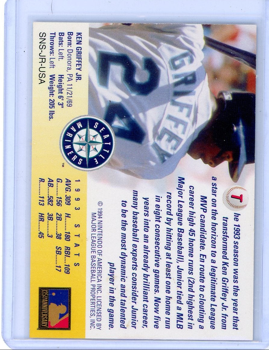 Ken Griffey Jr. 1994 Super Nintendo Promo