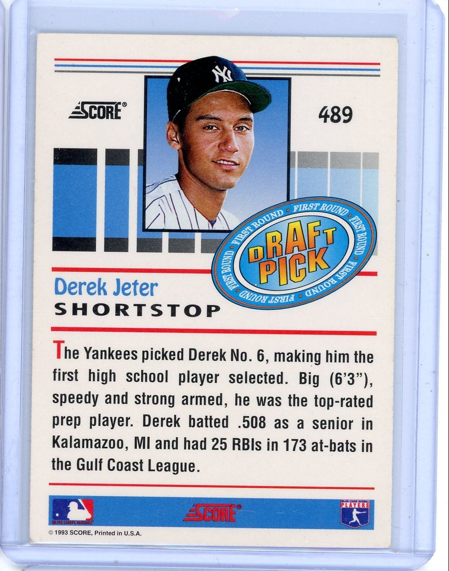 Derek Jeter 1993 Score Draft Pick rookie card