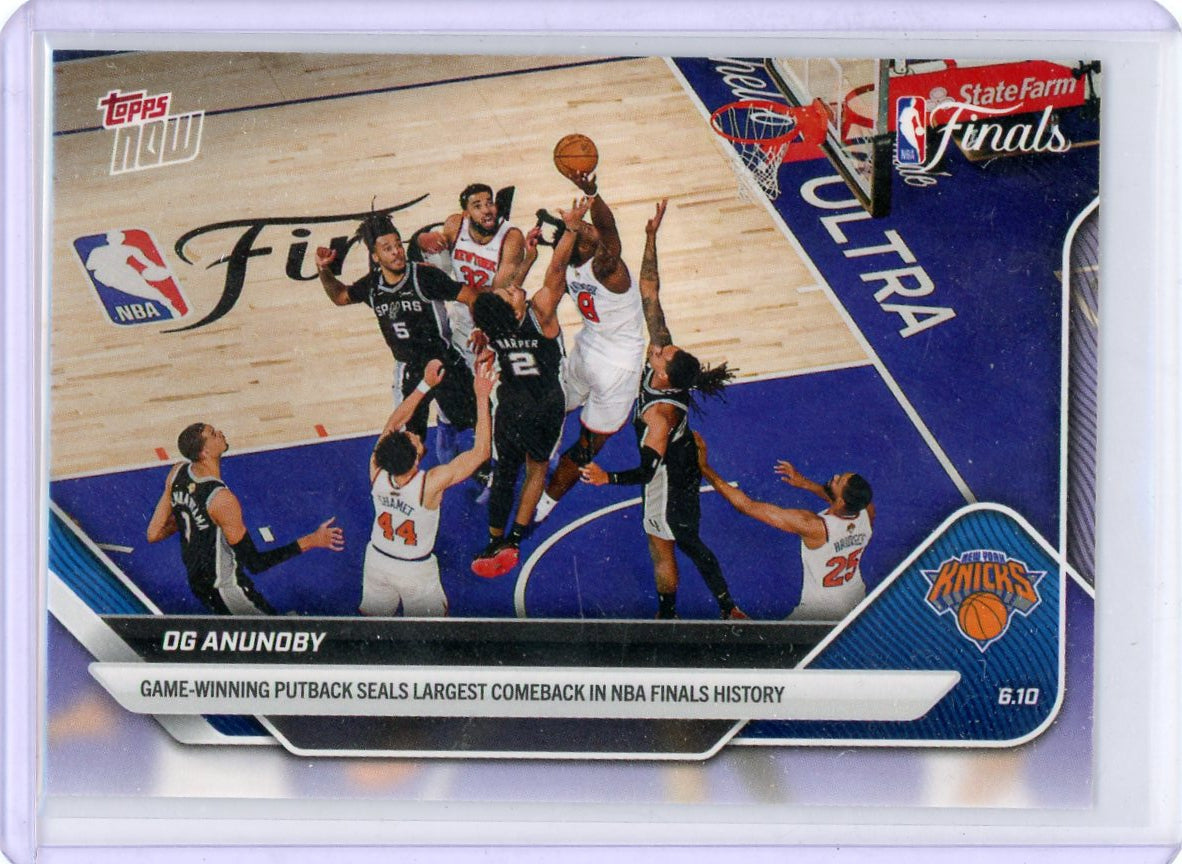 OG Anunoby 2026 Topps Now NBA Game-Winning Putback #336