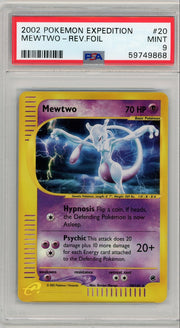 Mewtwo 2002 Pokemon Expedition Reverse foil #20/165 PSA 9