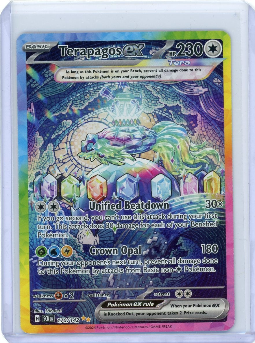 Terapagos ex Pokémon Stellar Crown Special Illustration Rare #170/142