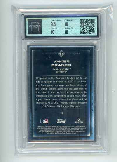 Wander Franco 2022 Bowman Transcendent Collection Bowman Icons /50 Arena Club 10