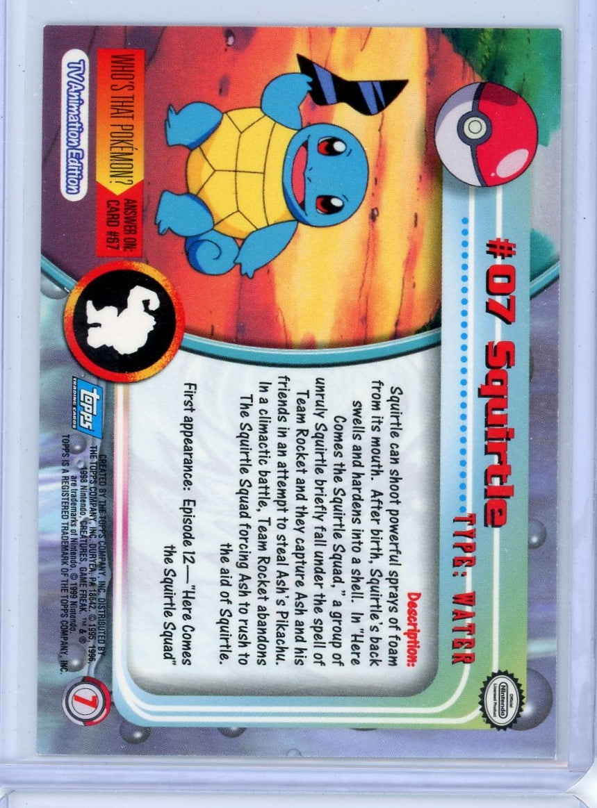 Squirtle Pokémon Topps Rainbow Foil #7