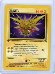 Zapdos 1999 Pokemon Fossil 1st Edition non-holo #30/62 LP